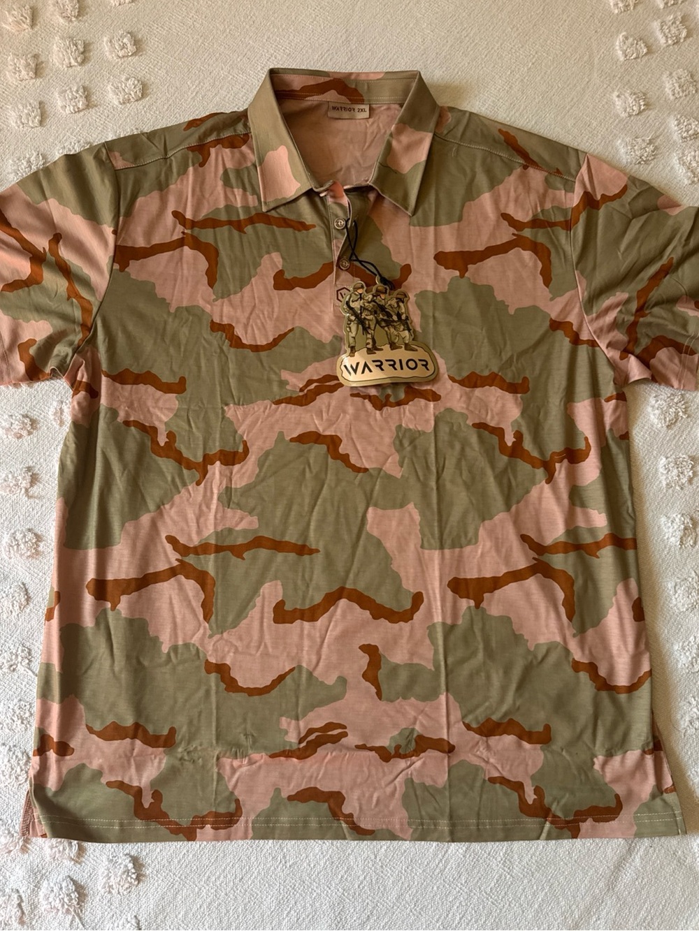 NWT-Warrior camo polo SZ 2XL